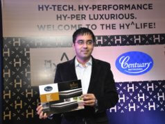 Mr. Uttam Malani, Executive Director of Centuary Mattresses launching the luxury collection -Hybrid Collection
