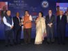 C V Subramanyam Chairman & MD, Cigniti Technologies receives award form Nitin Gadkari, Hon'ble Minister