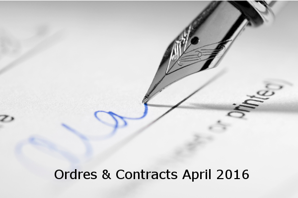Orders And Contracts April 2016