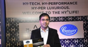 Mr. Uttam Malani, Executive Director of Centuary Mattresses launching the luxury collection -Hybrid Collection