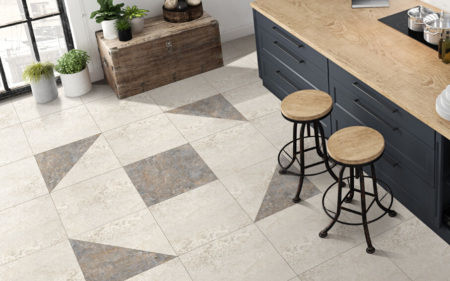 Natural Stone, Romano Cemento_Kitchen_60x60 CM