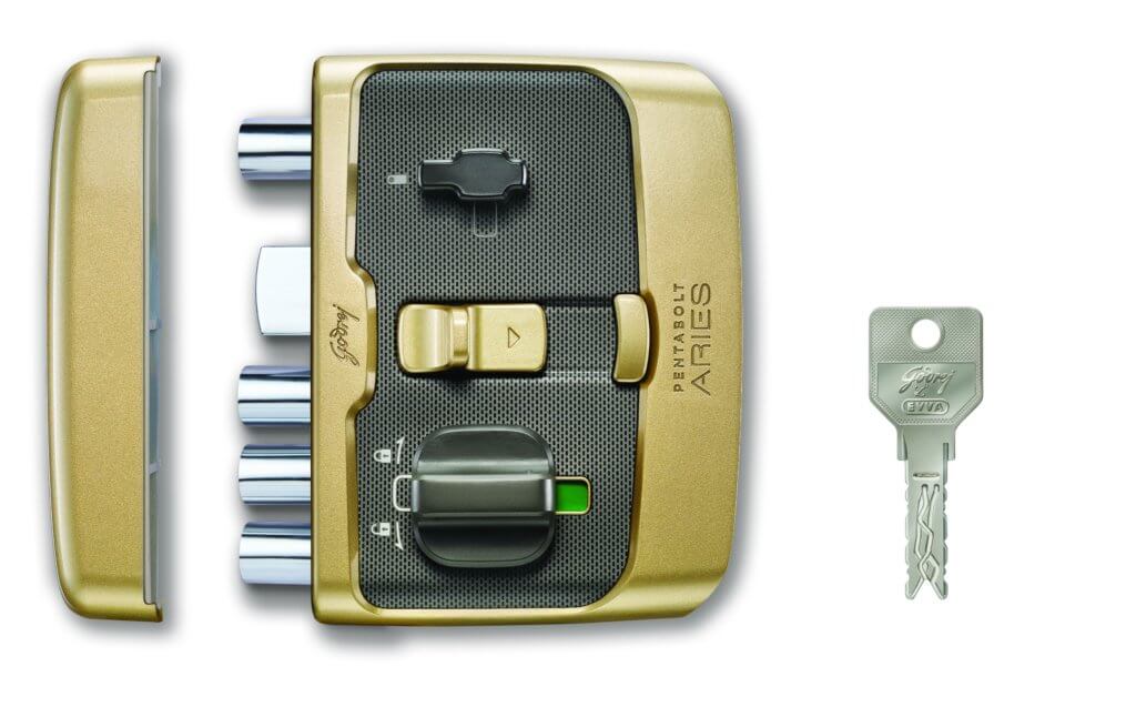 Pentabolt Aeries Gold open lock key