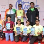 Kanakia Group MD Himanshu Kanakia posing with all the winners of Kanakia Monsoon Marathon Challenge 2019