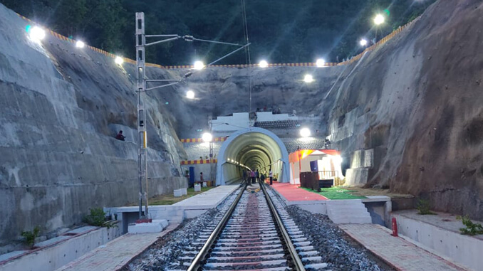 India's longest electrified railway tunnel inaugurated in Andhra ...