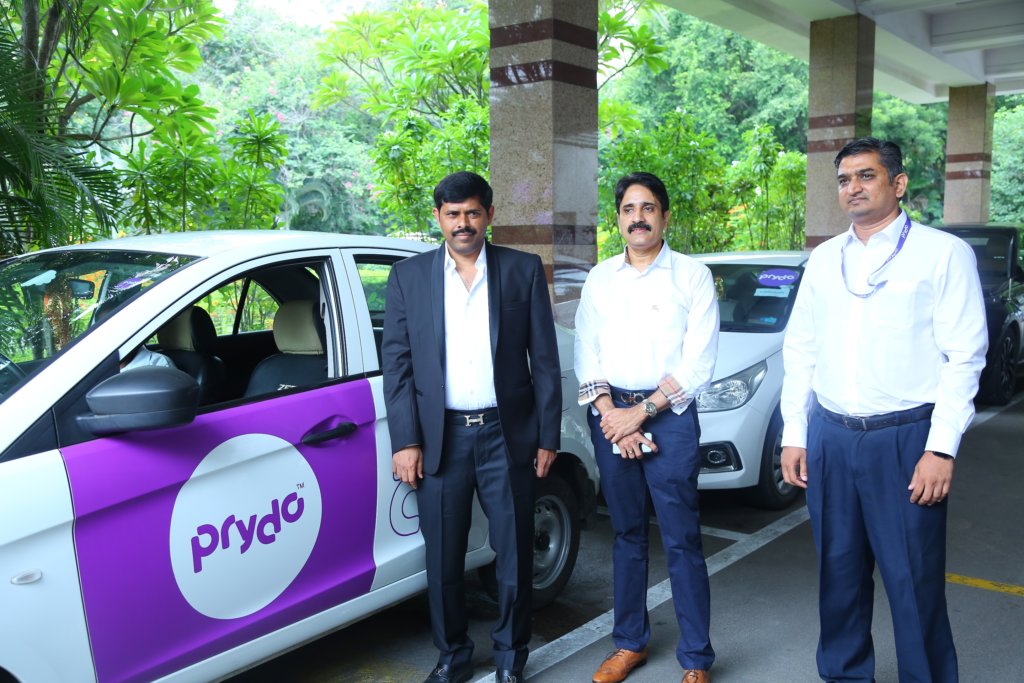 L-R, Narendra Kamaraju, Founder & MD, Prydo & Srikanth Chintalapati, Director Prydo, Srinivas Nidumolu, Head - Product Engineering2
