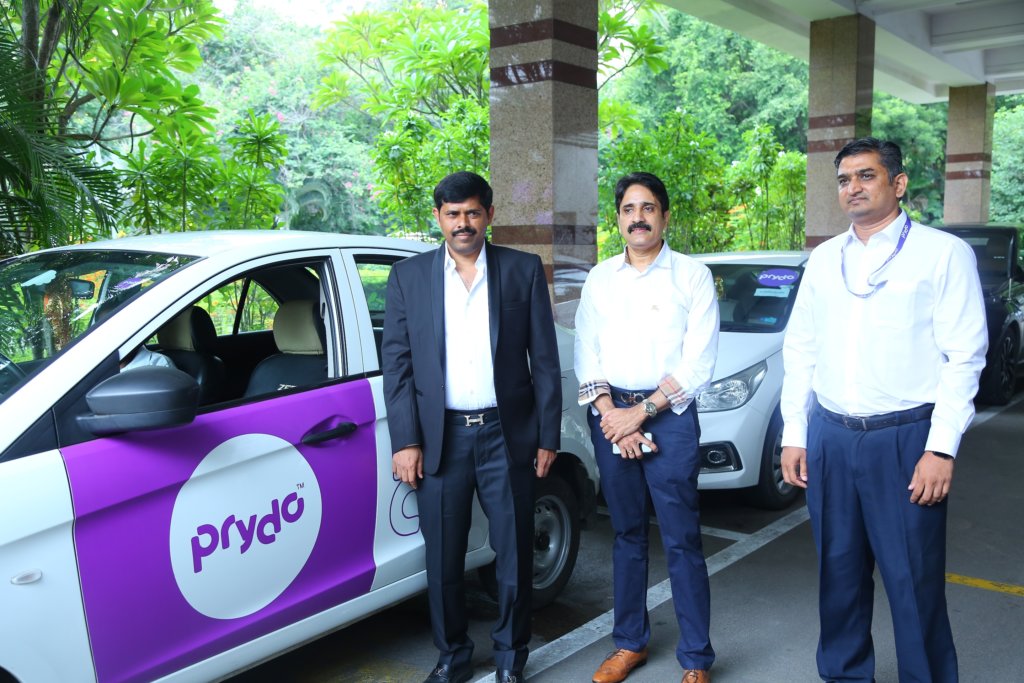 L-R, Narendra Kamaraju, Founder & MD, Prydo & Srikanth Chintalapati, Director Prydo, Srinivas Nidumolu, Head - Product Engineering2