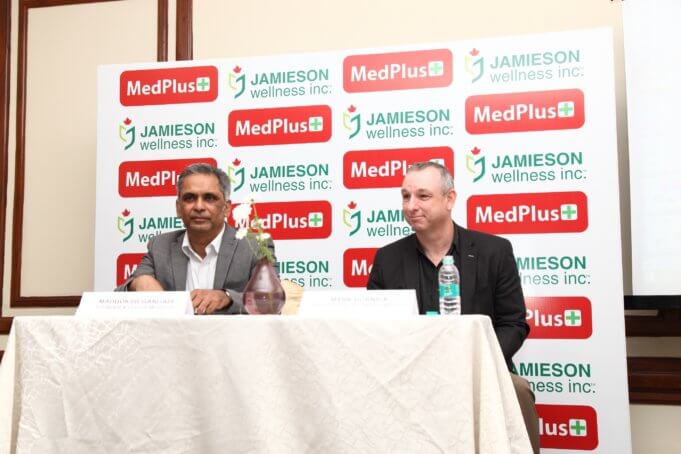 Madhukar Gangadi, Founder & CEO, MedPlus and Mark Hornick, President & CEO of Jamieson Wellness Inc.