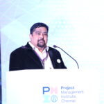 Syed Nazir Razik – President, PMI Chennai Chapter addressing the delegates of Sangamam 2019