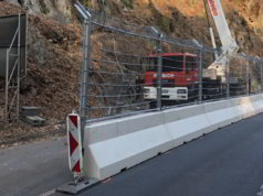 roads with avalanche protection works