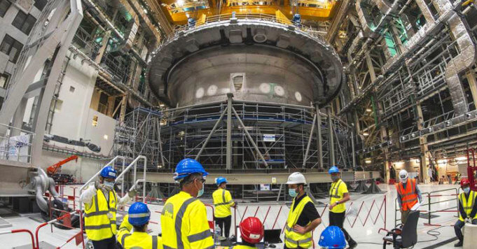 L&T manufactured Cryostat base installed in world's largest nuclear fusion project