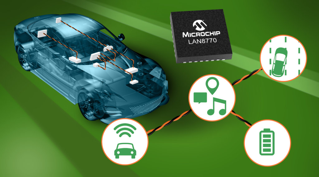 Single-pair Ethernet PHY Offers the Industry’s Leading Ultra-low TC10-compliant Sleep Current and is Functional Safety Ready