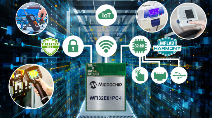 Microchip Technology Introduces Its First Trust&GO Wi-Fi® 32-bit MCU Module with Advanced Peripheral Options Pre-provisioned for market-leading cloud platforms, the all-in-one WFI32E01PC Trust&GO solution delivers powerful MCU functionality and verifiable identity