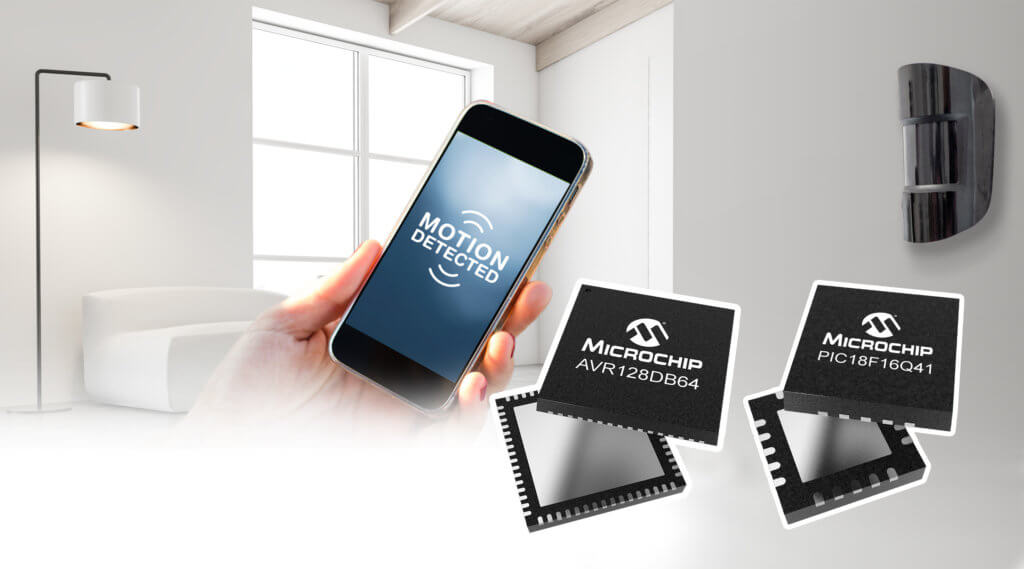 Adds MCUs that integrate configurable analog and digital peripherals    supported by mixed-signal development environment      New Delhi, October 22, 2020 — Sensor-based Internet of Things (IoT) applications rely on a combination of analog functionality and digital control capability to meet a challenging list of requirements including low cost, small size, performance and low power. Addressing this challenge through a focus on increased microcontroller (MCU) integration, Microchip Technology Inc. (Nasdaq: MCHP) today announced the PIC18-Q41 and AVR DB MCU families that are the first to combine advanced analog peripherals and multi-voltage operation with inter-peripheral connections for increased system integration and reduced signal acquisition times, and offer the convenience and efficiency of operating in a single design environment.    “Microchip is bringing easy-to-use analog capability to cost-effective PIC® and AVR® MCUs so designers can meet the requirements of large-scale IoT systems,” said Greg Robinson, associate vice president of marketing for Microchip’s 8-bit microcontroller business unit. “With a unified, seamless development tool experience, designers can use these MCUs as a single-chip controller, or as an intelligent analog signal conditioning component in a larger system.”   To address the need for signal conditioning in space-constrained sensing and measuring applications such as IoT end nodes and industrial, medical devices, wearables, automotive and lighting systems, the PIC18-Q41 MCU has a configurable Operational Amplifier (Op Amp) and Analog-to-Digital Converter (ADC) with computation and Digital-to-Analog Converters (DACs). It is particularly well-suited for IoT and large-scale artificial intelligence (AI) at-the-edge, including predictive maintenance edge nodes in a smart factory. Offered in compact 14- and 20-pin packages, the PIC18-Q41 MCU also makes a good companion to Microchip’s 32-bit MCUs and other controllers that require analog integration.    Mixed-signal IoT systems often include multiple power domains, and the AVR DB MCU simplifies the challenges of these designs while reducing cost by integrating true bi-directional level shifters. This feature lowers cost in a wide range of applications including automotive, appliances, HVAC and liquid measurement. The addition of three independent and highly configurable Op Amps, a 12-bit differential ADC, 10-bit DAC, three zero cross detectors and Core Independent Peripherals (CIPs) makes the AVR DB MCU ideal for virtually any application involving analog signal conditioning and processing functions.    Development Support   The PIC18-Q41 and AVR DB MCU product families are supported by Microchip’s MPLAB® X Integrated Development Environment (IDE), its MPLAB Code Configurator (MCC) and the MPLAB Mindi™ Analog Simulator. MCC is a free software plug-in that provides a graphical interface to configure peripherals and functions specific to an application. In addition to MCC, the AVR DB is supported by Atmel START, Atmel Studio and third-party tools such as IAR and the GCC C compiler. MCC and START help analog and digital designers easily configure an Op Amp system for various typical use cases through a graphical user interface with no coding required.   Both MCU families offer a compact, cost-effective development board with programming and debugging capabilities: the PIC18F16Q41 Curiosity Nano Evaluation Kit (EV26Q64A) and the AVR DB Curiosity Nano Evaluation Kit (EV35L43A). Quick start guides for the PIC MCU and the AVR MCU are available to start projects immediately.        Pricing and Availability   The PIC18-Q41 and AVR DB MCUs are offered in a range of memory sizes, packages and price points. The PIC18-Q41 pricing starts at $0.65 in 10,000-unit quantities. The AVR DB pricing starts at $0.95 in 10,000-unit quantities.    For additional information, contact a Microchip sales representative, authorized worldwide distributor, or visit Microchip’s website. To purchase products mentioned here visit our purchasing portal or contact a Microchip authorized distributor.