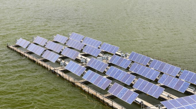 Floating solar power plants commissioned at Cochin International Airport in Kerala