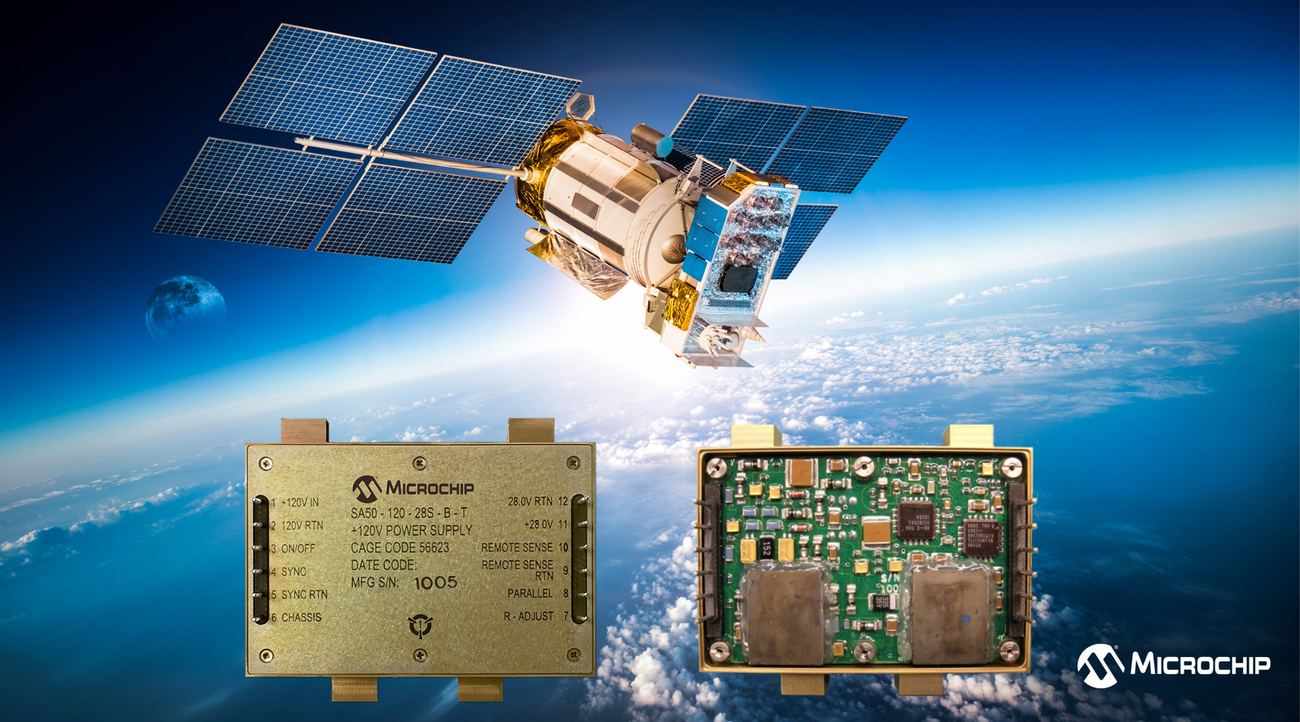 Microchip Announces Space-Qualified COTS-Based Radiation-Hardened Power Converters Expansion of SA50-120 family introduces qualified 100V and 120V bus systems for space applications New Delhi, February 24, 2021 – As reliance on communication and weather satellites grows and space research expands in scope and mission, new technology is required to help speed spaceflight system design and production. Microchip Technology Inc. (Nasdaq: MCHP) today announced the expansion of its SA50-120 power converter family with nine new units based on its Commercial Off-the-Shelf (COTS) technology. This technology provides developers with space-qualified power converters that help to minimize risk and lower development costs.