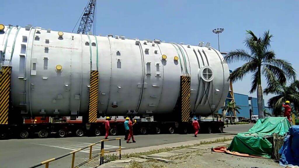 700 MWe steam generators for the Gorakhpur Haryana Anu Vidyut Pariyojana (GHAVP) 1 and 2 project in 36 months, L&T delivers 700 MWe steam generator for Gorakhpur Haryana Anu Vidyut Pariyojana