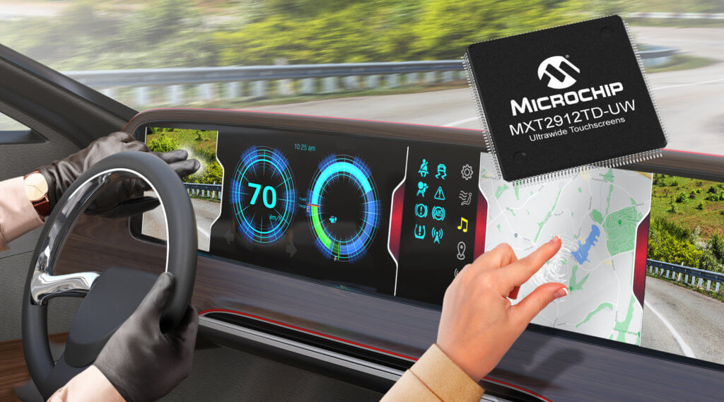 First Automotive-Qualified, Single-Chip Solution for Large, Ultrawide Touch Displays