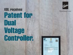 KBL receives patent for Dual Voltage Controller
