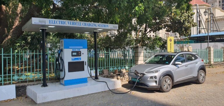 Electric Vehicle Charging Station with EVRE at Hiranandani Estate, Thane: