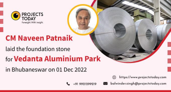 CM Naveen Patnaik laid the foundation stone for Vedanta Aluminium Park in Bhubaneswar