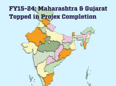 FY15-24: Maharashtra & Gujarat Topped in Projex Completion Projex by States