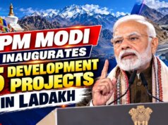 PM Modi inaugurates five development projects worth Rs 3,350 crore in Ladakh
