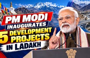 PM Modi inaugurates five development projects worth Rs 3,350 crore in Ladakh